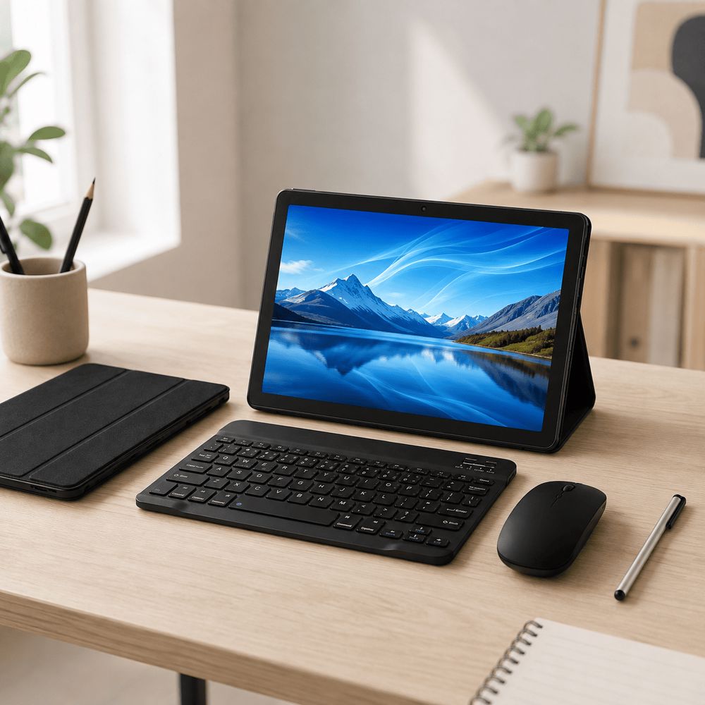 تابلت 10.1 بوصة بنظام Android 15 مع لوحة مفاتيح وماوس وقلم_thumbnail_3
