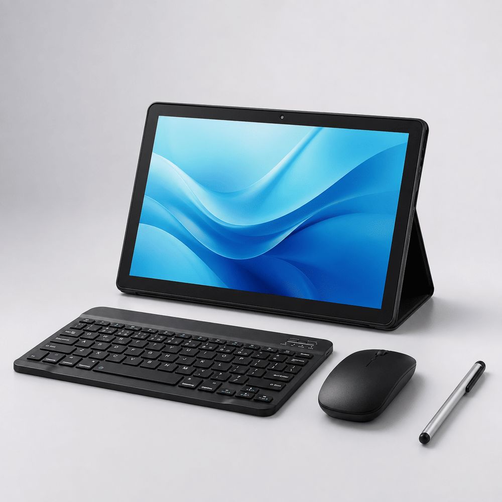 تابلت 10.1 بوصة بنظام Android 15 مع لوحة مفاتيح وماوس وقلم_thumbnail_5